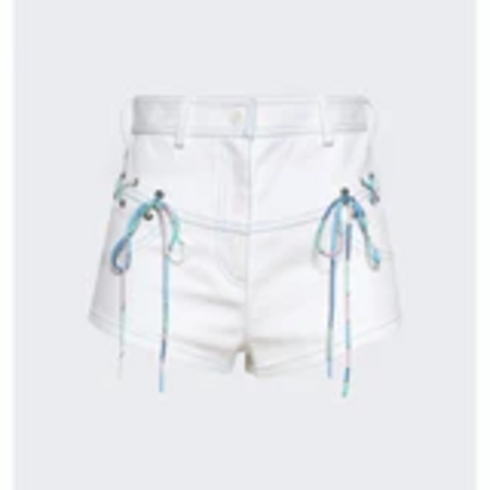 Pucci Lace-up Shorts in White - Picture 1 of 2